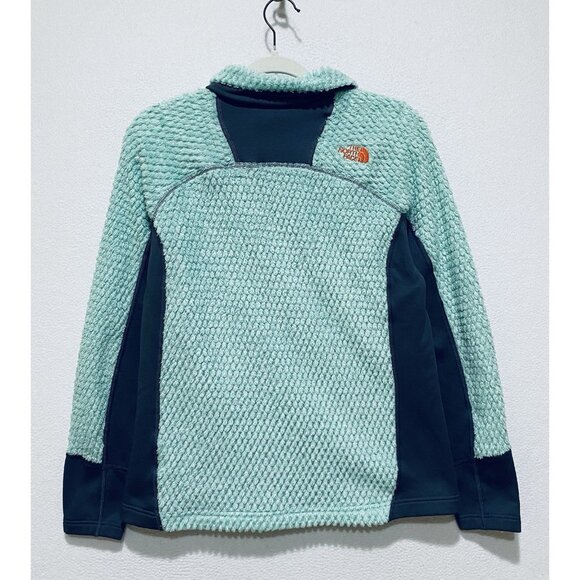 The North Face Jacket Womens Large Aqua Blue High Loft Full Zip Outdoor Hiking - Picture 3 of 6